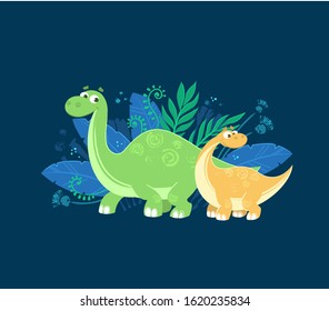 Vector illustration of diplo family on blue backgrounde
