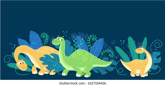 Vector illustration of diplo family on darck blue background