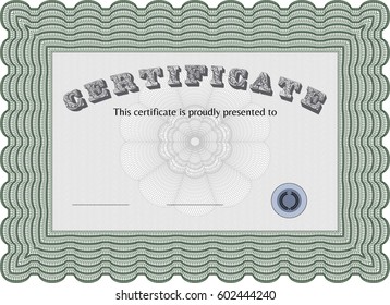 Vector Illustration of Diploma or certificate in grey color
