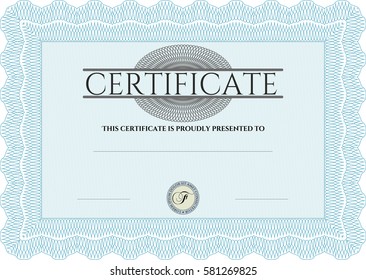 Vector illustration of Diploma in  Light blue color icon
