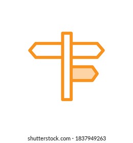 Vector illustration of direction icon design template