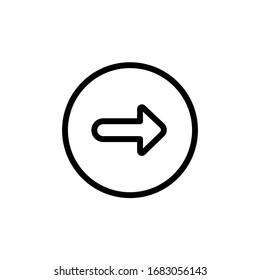 Vector illustration, direction icon. Line design template