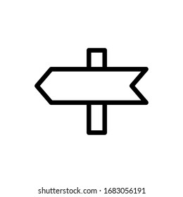 Vector illustration, direction icon. Line design template