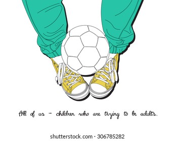 Vector illustration in the direction of the popular photography " view from above" . Add an appropriate label , saying to create their own unique design of posters, placards or postcards.