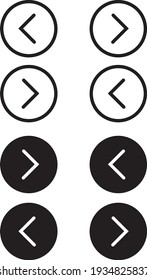 Vector illustration of directional arrow button graphics. Suitable for website icons, applications, social media, and others