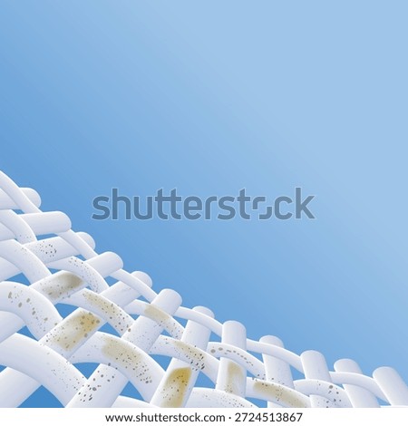 Vector illustration of dirty woven fabric texture covered with brown stains and dust. Concept for laundry detergent stain removal challenge, unhygienic carpet problems, and upholstery cleaning needs.