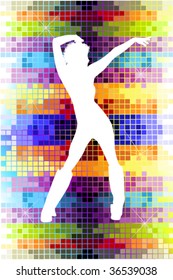 vector illustration of disco
