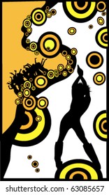 vector illustration of disco