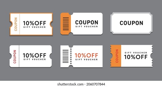 Vector illustration of discount coupon
