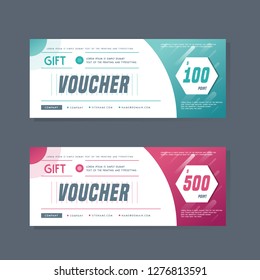 Vector Illustrationgift Voucher Template Clean Modern Stock Vector ...