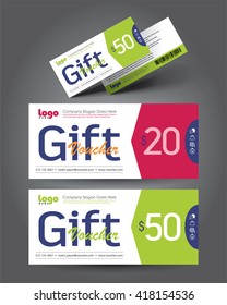 Vector illustration. Discount voucher template with clean and modern pattern