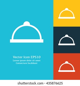 Vector illustration of dish icon