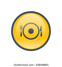 Vector illustration of dish icon
