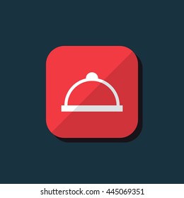 Vector illustration of dish icon