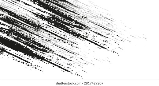 Vector Illustration - Distressed Wood grunge grainy overlay texture. Scratch Old Texture Wall Background.