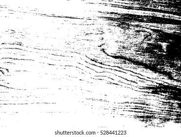 Vector Illustration - Distressed Wood grunge grainy overlay texture. Scratch Old Texture Wall Background.
