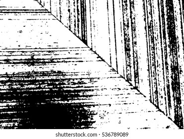 Vector Illustration - Distressed Wood grunge grainy overlay texture. Scratch Old Texture Wall Background.