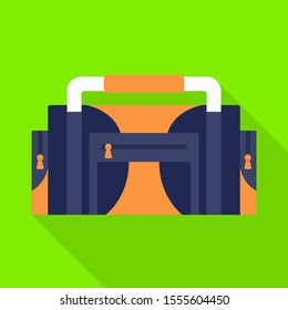 Vector illustration of diver and tool icon. Web element of diver and regulator Stock symbol for web.