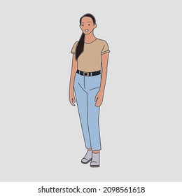 Ilustración vectorial de diversos hombres y mujeres de diversas razas, edades y tipo de cuerpo en ropa de oficina. Aislado en blanco.
