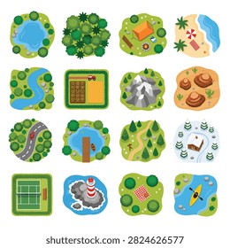 Vector illustration of diverse fresh vegetables and fruits in bright colors