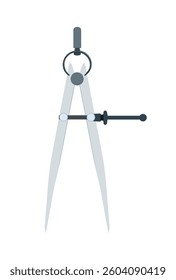 Vector illustration Divider isolated on a white background, measuring tool, equipment