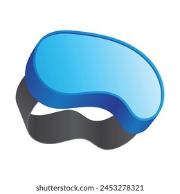 vector illustration of a diving goggles