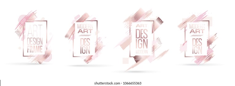 vector illustration. divorce brush with elegant pink gold. modern trendy trendy frame design. Exclusive graphics for invitations, booklets, flyers, wedding invitations and cards vector illustration. divorce brush with elegant pink gold. modern trendy trendy frame design. Exclusive graphics for invitations, booklets, flyers, wedding invitations and cards