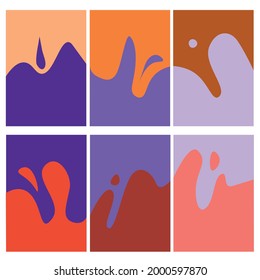 Vector illustration of divorces in contrasting colors