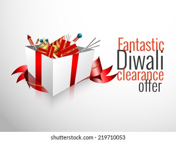 Vector Illustration for Diwali festival.