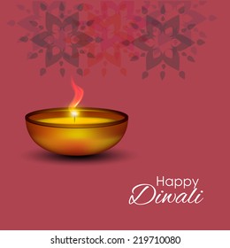 Vector Illustration for Diwali festival.