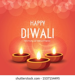Vector illustration of Diwali festival with Diwali elements ,Diwali SALE, Diwali Special offer background.