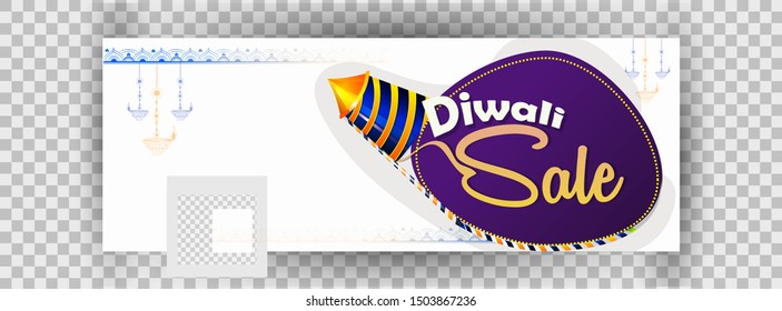 vector illustration of Diwali with text of Crazy diwali sale offer and festival elements  and background can be used for greetings , banners and header poster
