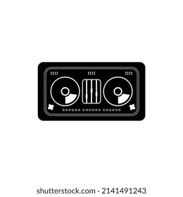 Ilustración vectorial de una consola dj, perfecta para símbolos, logotipos, iconos, folletos, carteles, mascotas, etc.