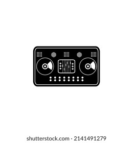 Vector illustration of a dj console, perfect for symbols, logos, icons, brochures, posters, mascots, etc
