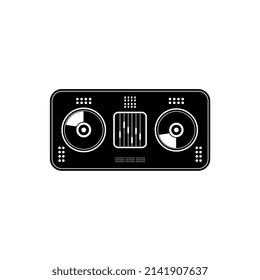 Vector illustration of a dj console, perfect for symbols, logos, icons, brochures, posters, mascots, etc