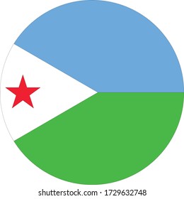 vector illustration of Djibouti flag svg
