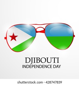 Vector illustration of Djibouti Independence Day.