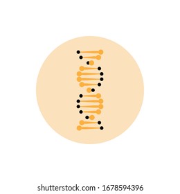 Vector illustration DNA icon can be used for topics genetic, code, clone, science