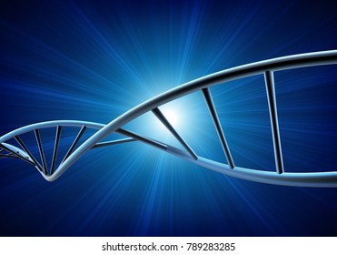 Vector illustration of a DNA model