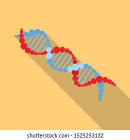 Vector illustration of dna and molecule icon. Web element of dna and genetic Stock symbol for web.