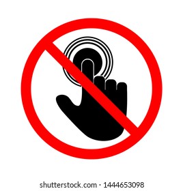 Vector illustration of Do not disturb, on a white background