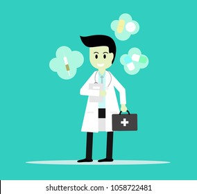 Vector illustration of Doctor