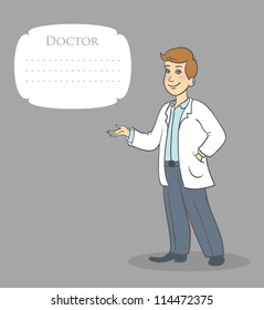 Vector illustration of doctor