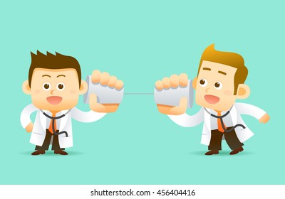 Vector illustration Doctor Character