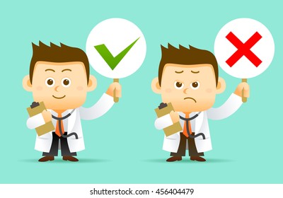 Vector illustration Doctor Character