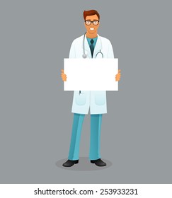 Vector illustration of Doctor character man image