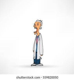 Vector illustration of Doctor man