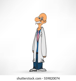 Vector illustration of Doctor man