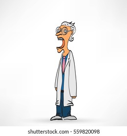 Vector illustration of Doctor man
