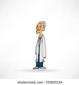 Vector illustration of Doctor man